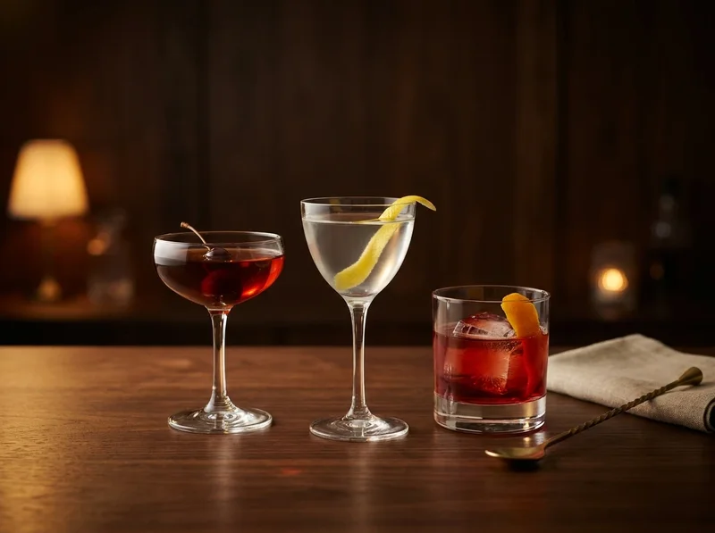 Collection de cocktails Classic International Standards avec une sélection de recettes