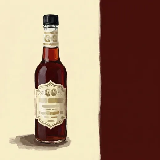 Gemalte Illustration einer Flasche The Bitter Truth Aromatic Bitters
