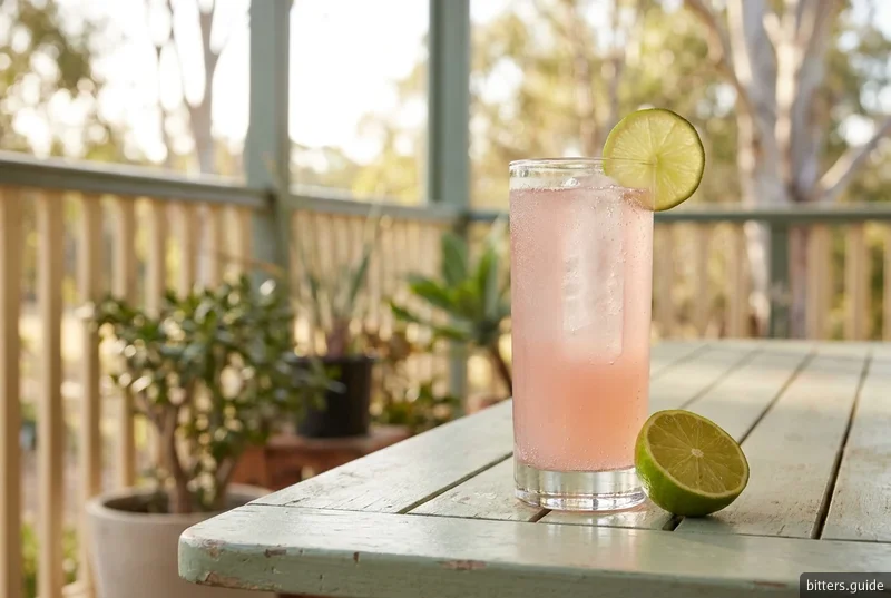 Lemon Lime and Bitters — 호주의 펍 리프레셔: 레모네이드, 라임에 Angostura를 코팅한 것