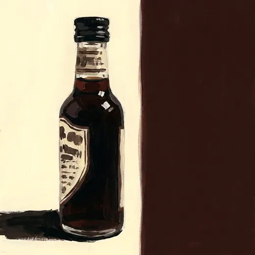 The Bitter Truth Chocolate Bitters 酒瓶手繪插畫