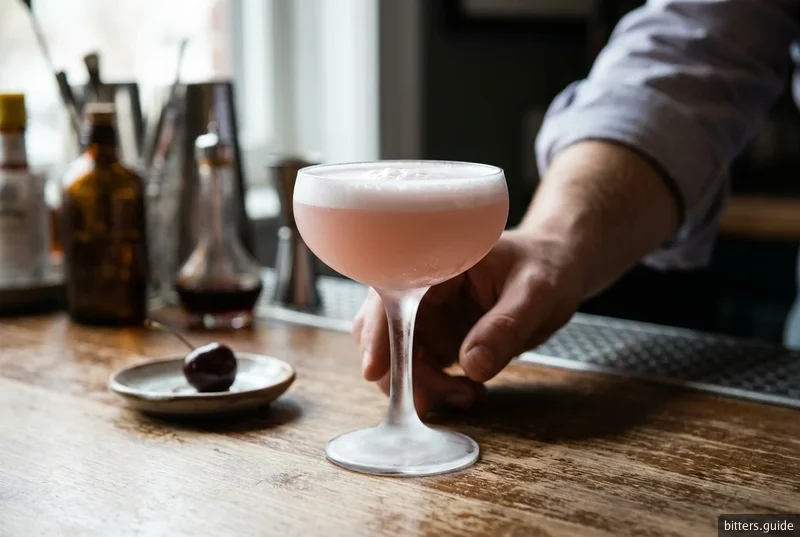 Pink Lady — Gin sour con granatina e albume