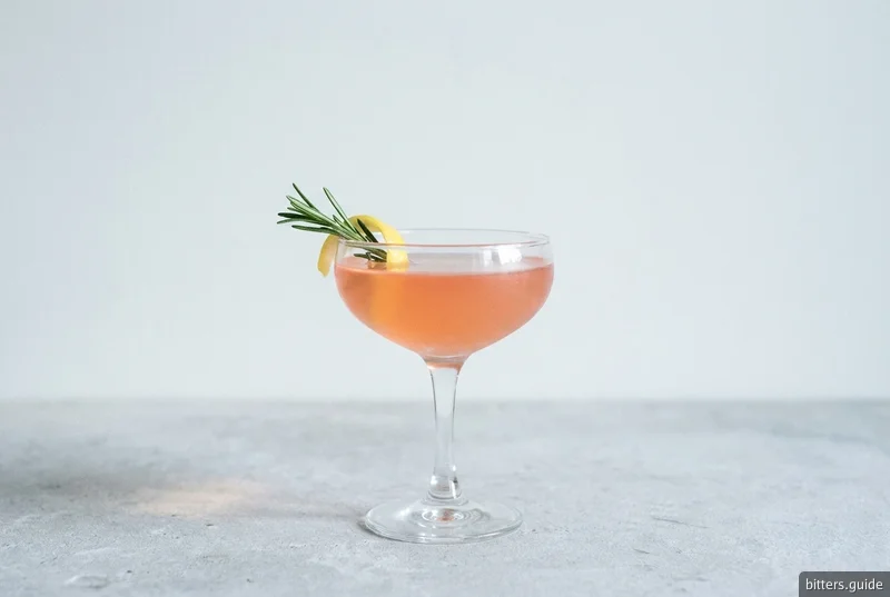 For Remembrance — A pale bitter aperitif shaken with grapefruit, named for Ophelia's rosemary