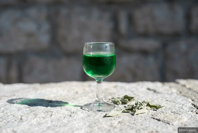 Centerbe — The Abruzzo meditation pour: emerald, seventy percent, and cold