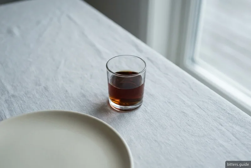 Gammel Dansk Dram — Denmark's bitter dram, poured small at room temperature and drunk to a toast
