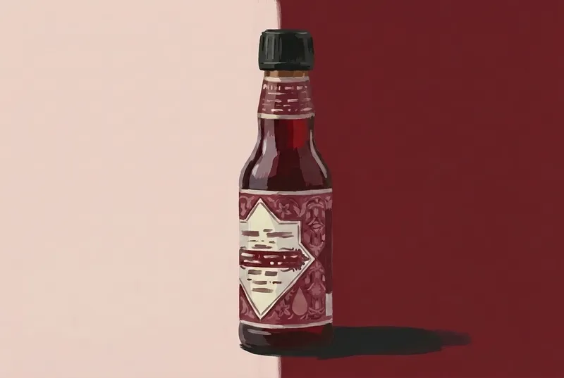 Painted illustration of a bottle of The Bitter Truth Creole Bitters