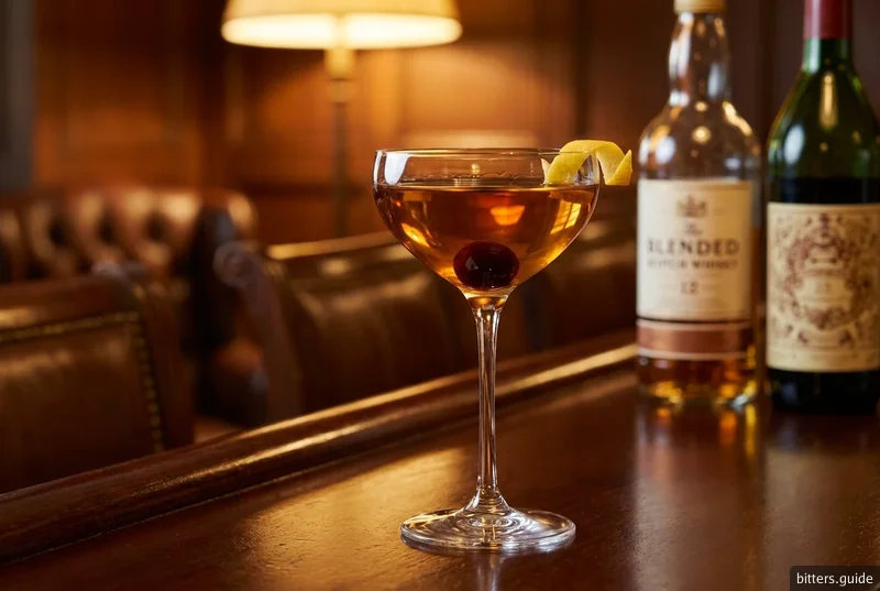 Rob Roy — Manhattan au Scotch, avec bitters aromatiques
