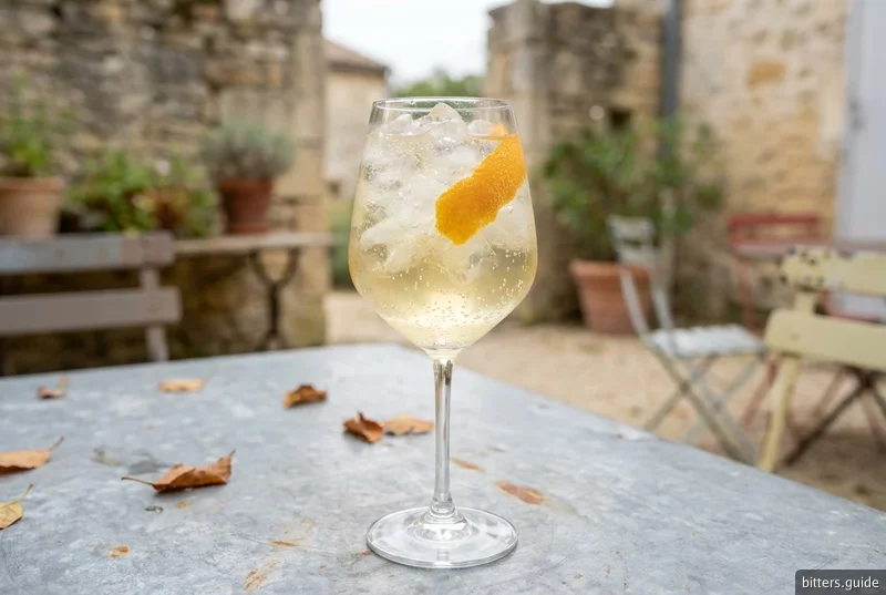 Salers Tonic — The Auvergne gentian, long over tonic with an orange twist