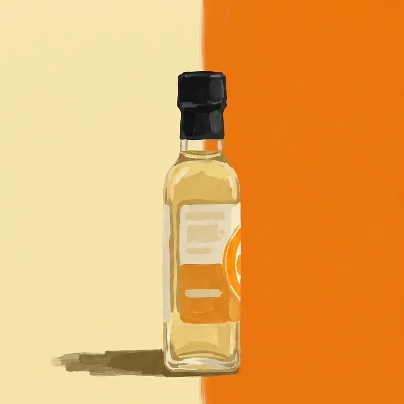 Painted illustration of a bottle of Portland Bitters Project Citrus Bitters