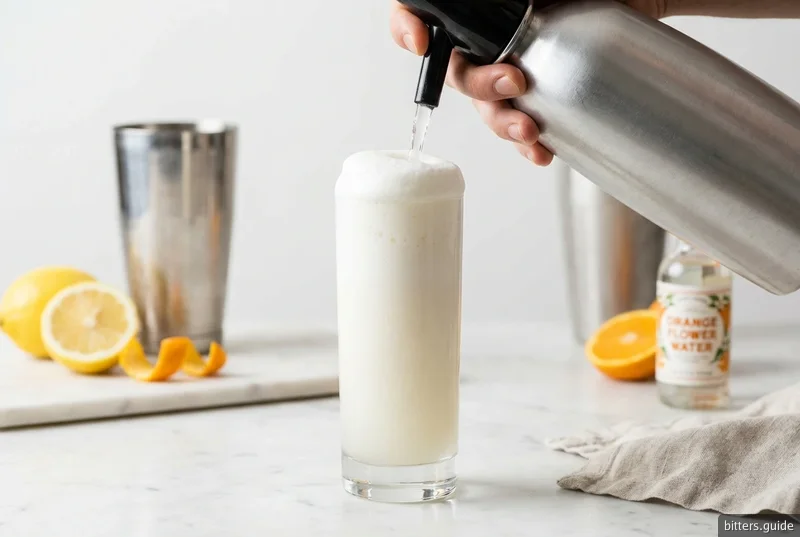Ramos Gin Fizz — Gin fizz di New Orleans con acqua di fiori d'arancio