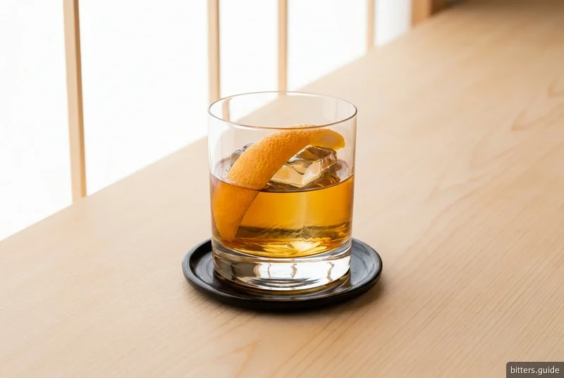 Umami Old Fashioned — An old fashioned seasoned rather than spiced, with bitters made from kelp and shiitake