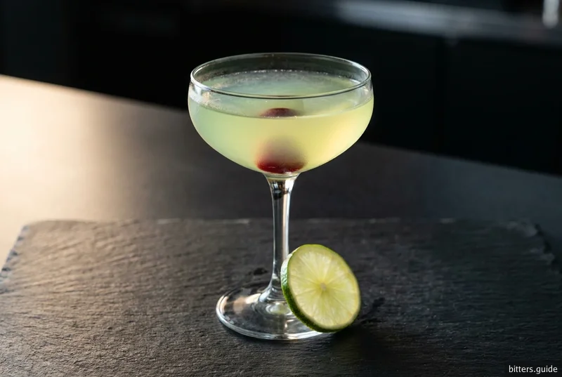 Last Word — 等份配比的金酒鸡尾酒，配 Green Chartreuse 与 maraschino 樱桃利口酒