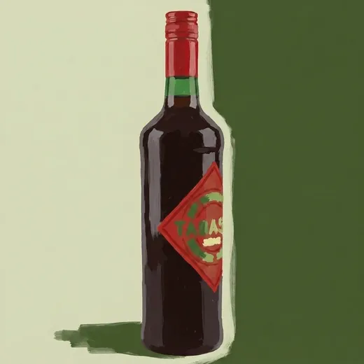 Illustration peinte d’une bouteille de Cynar