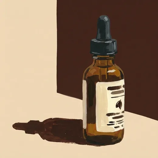 Illustration peinte d’une bouteille de Woodford Reserve Chocolate Bitters