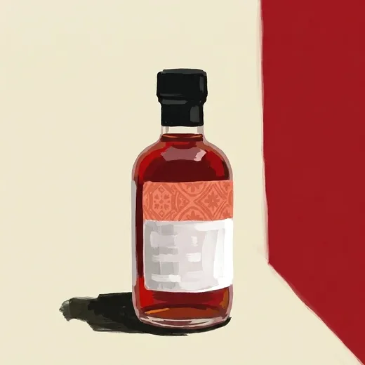 Illustration peinte d’une bouteille de Hella Aromatic Bitters