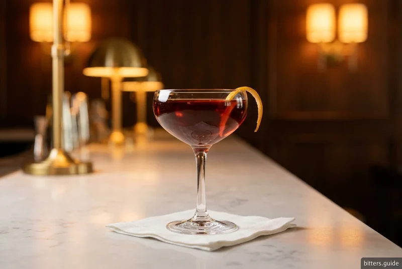 Hanky Panky — 金酒与甜味美思鸡尾酒，加 Fernet Branca
