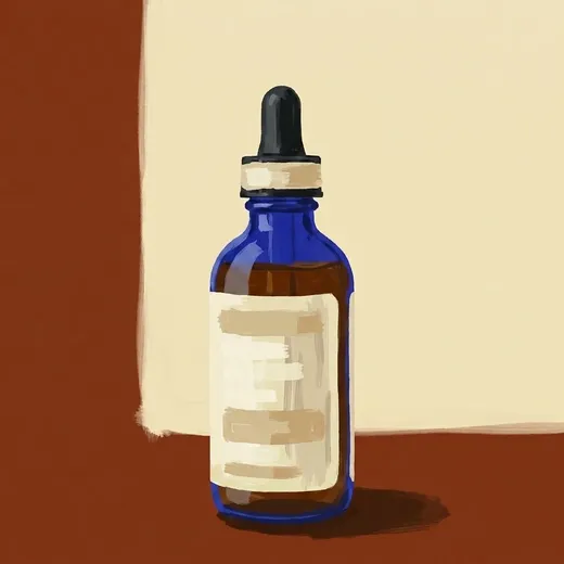 手绘插画：Bittermens Elemakule Tiki Bitters 酒瓶