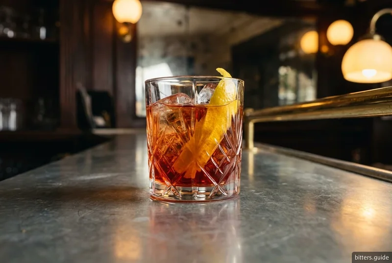 Old Pal — Rye, dry vermouth and Campari in equal parts, the Boulevardier's drier cousin