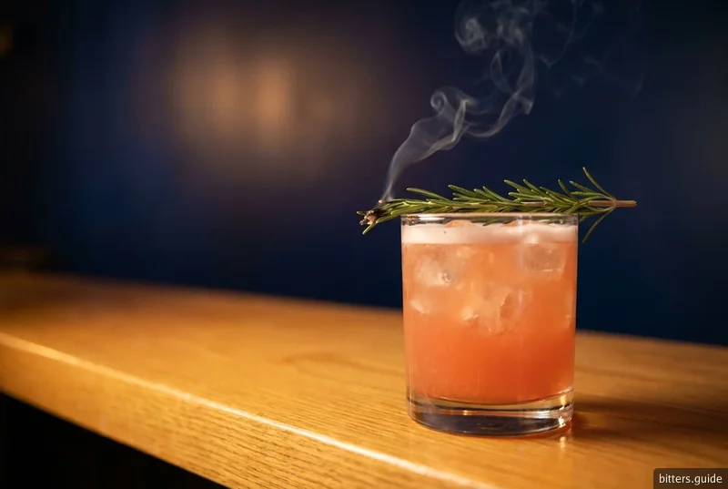 The Silk Road — Gin and yuzu sake under passionfruit Aperol and plum bitters