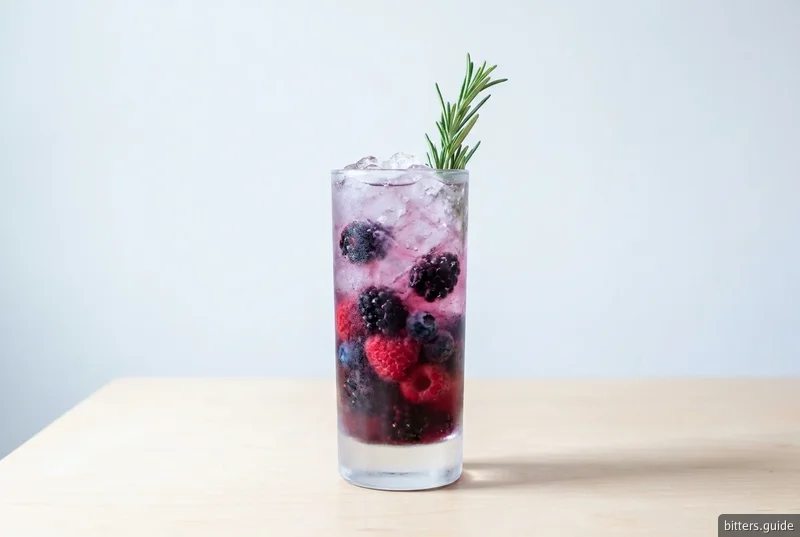 Kuemmerling Lemonade — The German single-serve bitter built out into a berry-and-ginger long drink