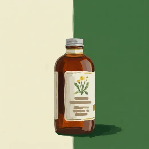 手绘插画：Urban Moonshine Digestive Bitters 酒瓶