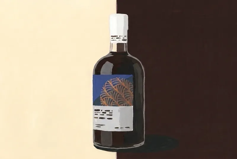 Painted illustration of a bottle of Don Ciccio & Figli Concerto