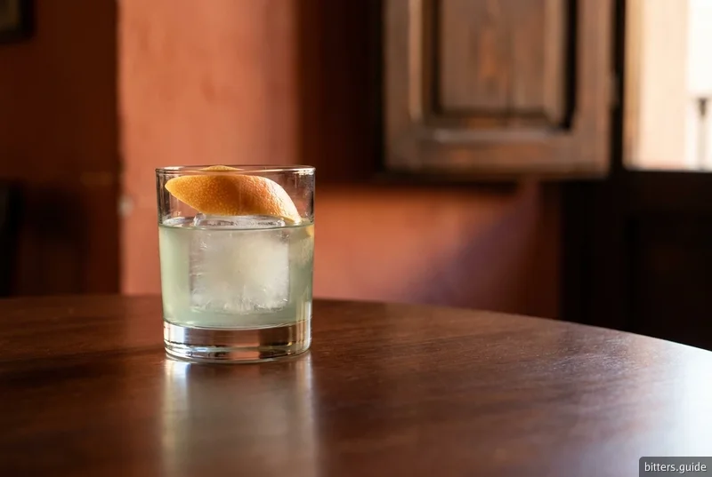 Oaxacan Angel — Mezcal and agave, stirred, with a nineteenth-century bitters