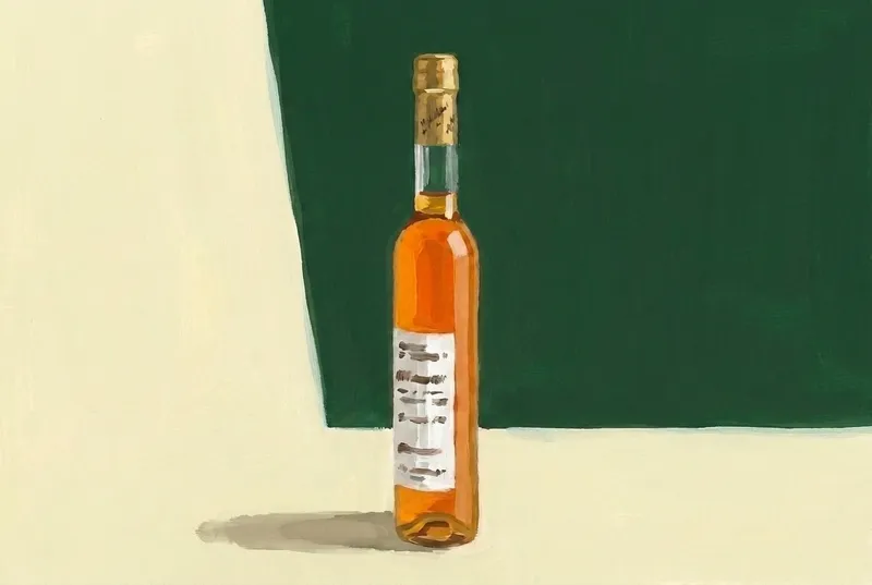 Painted illustration of a bottle of Bittermens Amère Sauvage