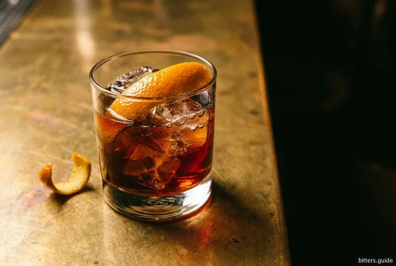 Mi-To — Turin's half-and-half, stirred over ice in a low tumbler