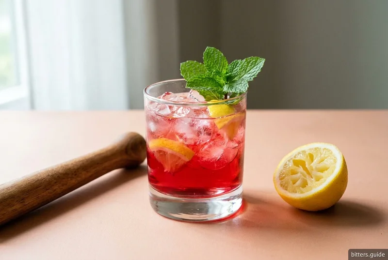 Cappelletti Smash — A muddled lemon smash built on a wine-based aperitivo rather than a spirit