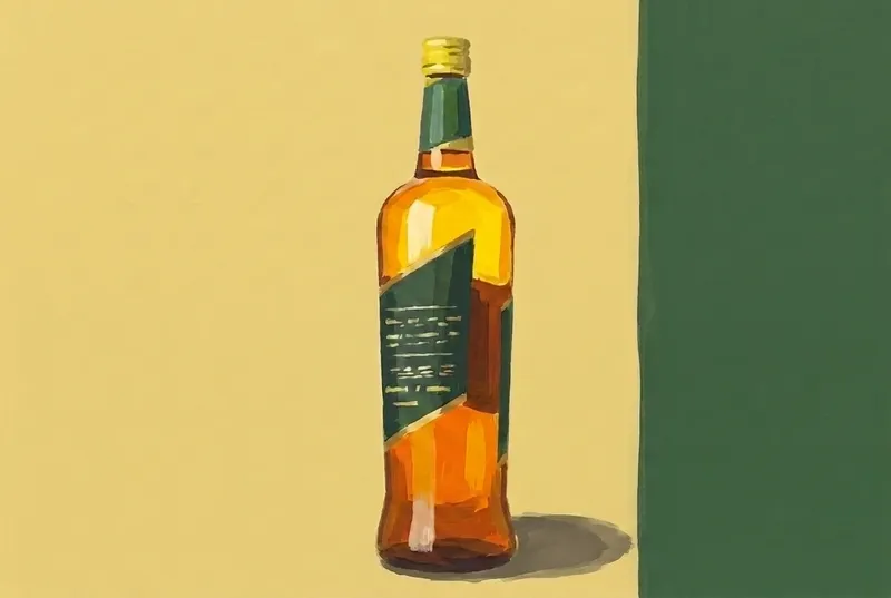 Painted illustration of a bottle of Avèze