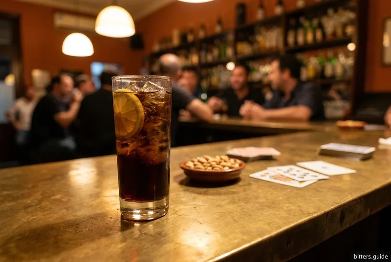 Fernet and Coke — Das argentinische Nationalgetränk – eine hohe, eisige Mischung aus Fernet-Branca und Coca-Cola, lokal als Fernandito bekannt