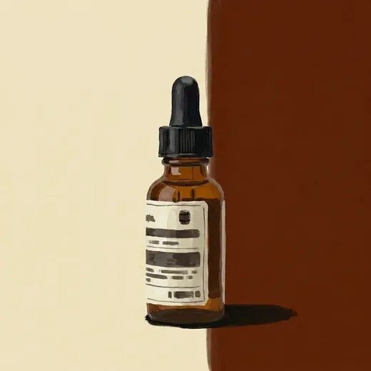 Illustrazione dipinta di una bottiglia di Woodford Reserve Aromatic Bitters