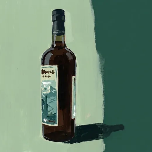手绘插画：Braulio 酒瓶