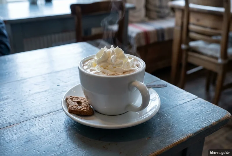 Amelander Koffie — Coffee, Ameland's own herb liqueur and a spoonful of cream