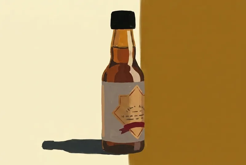 Painted illustration of a bottle of The Bitter Truth Jerry Thomas Own Decanter Bitters