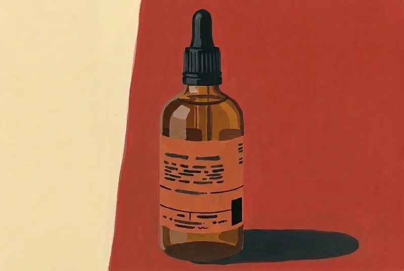 Painted illustration of a bottle of Wynand Fockink Orange Bitters