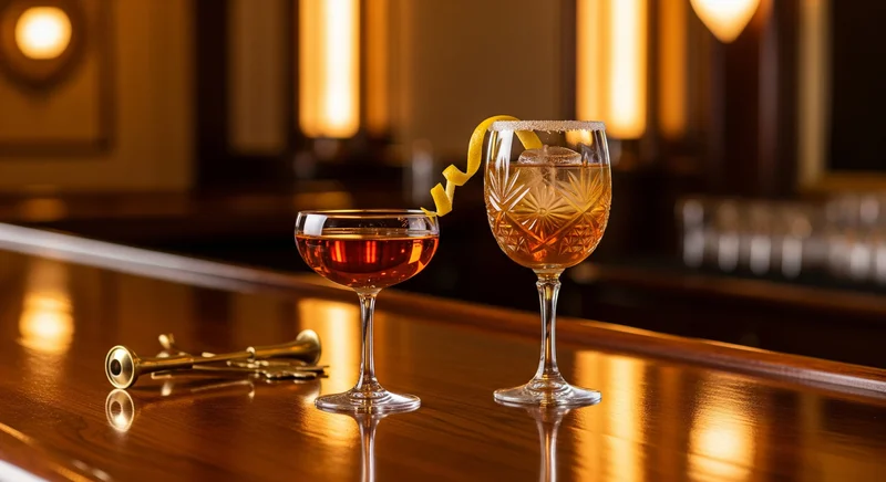 Collection de cocktails New Orleans Creole Masters avec une sélection de recettes
