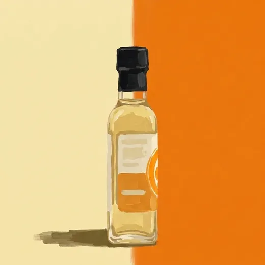 Illustrazione dipinta di una bottiglia di Portland Bitters Project Citrus Bitters