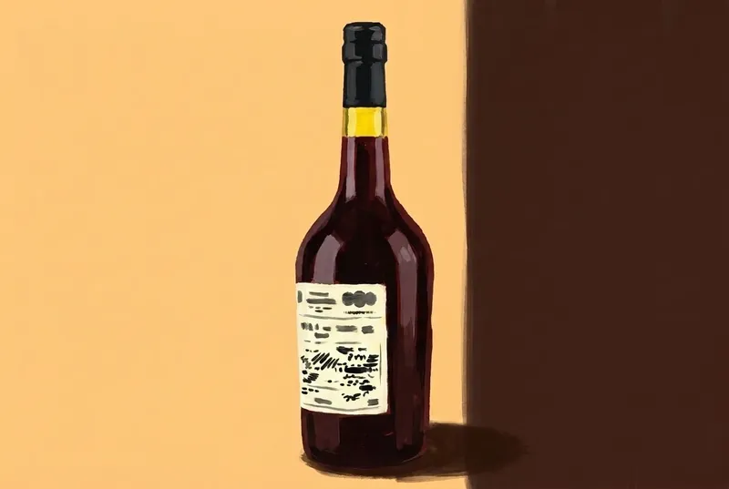 Painted illustration of a bottle of Bigallet China-China