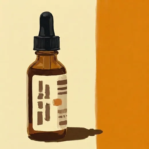 手绘插画：Woodford Reserve Orange Bitters 酒瓶