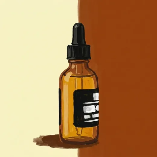 Illustration peinte d’une bouteille de Bob's Bitters Ginger Bitters