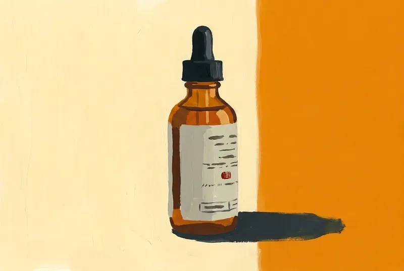 Painted illustration of a bottle of Woodford Reserve Orange Bitters