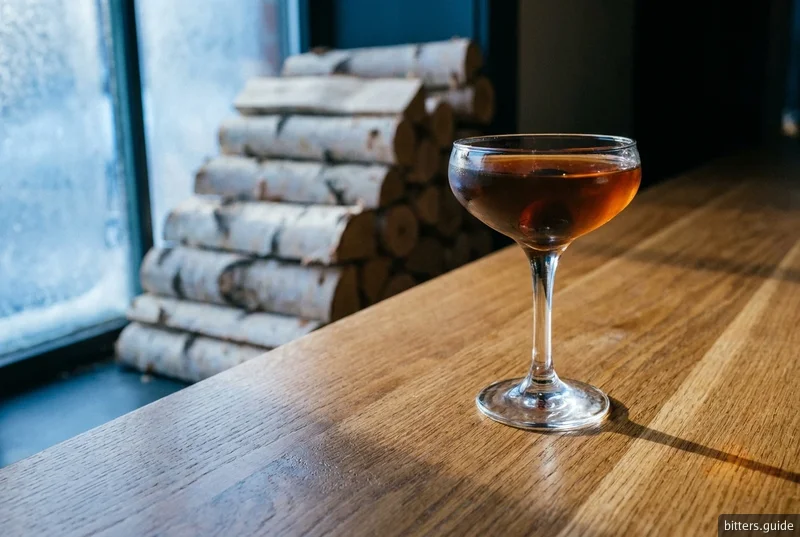 Dashfire Cocktail — Bourbon, Benedictine and cream sherry under barrel-aged orange bitters