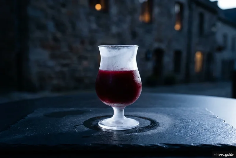Icy Killepitsch — Düsseldorf's herb liqueur poured straight from the freezer, sipped rather than shot