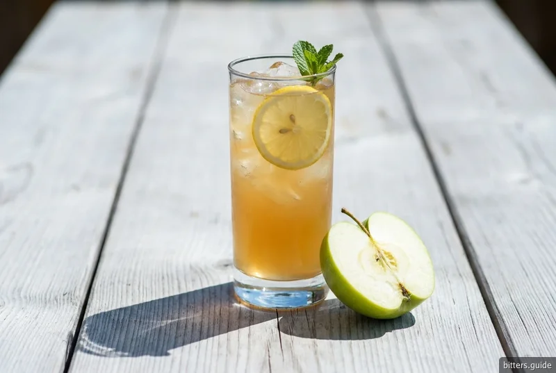 Letna Demanovka — The Slovak summer serve: mountain-herb bitter long with apple juice
