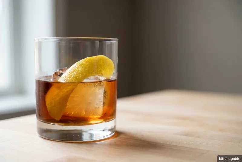 Trinity Old Fashioned — An Old Fashioned on maple syrup and a blended bitters