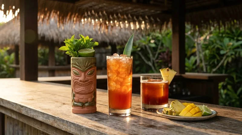 Tiki & Tropical Paradise cocktail collection featuring curated recipes