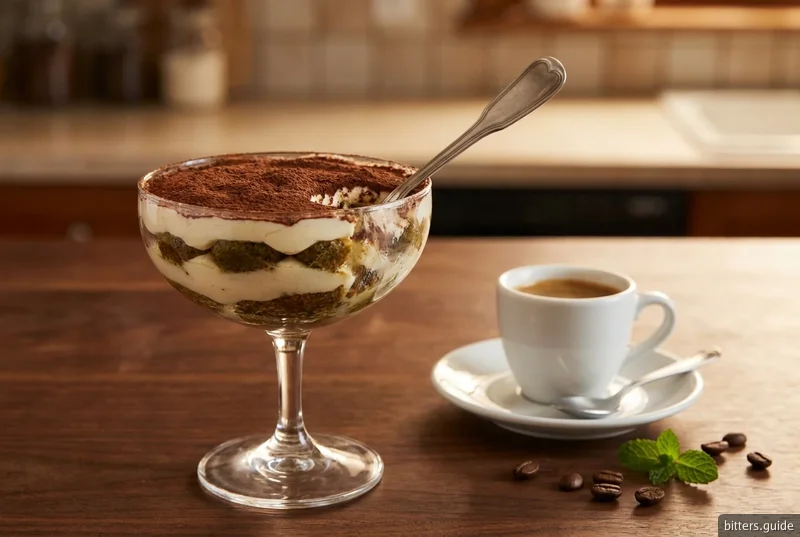 Fernet Tiramisu — Klassisches italienisches Tiramisu mit Fernet-Branca in der Espresso-Tränke – eine amaro-betonte Abwandlung des Veneto-Originals