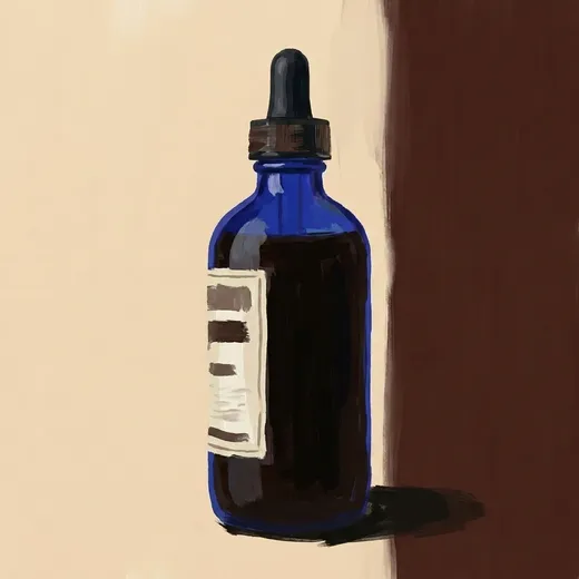 Gemalte Illustration einer Flasche Bittermens Xocolatl Mole Bitters