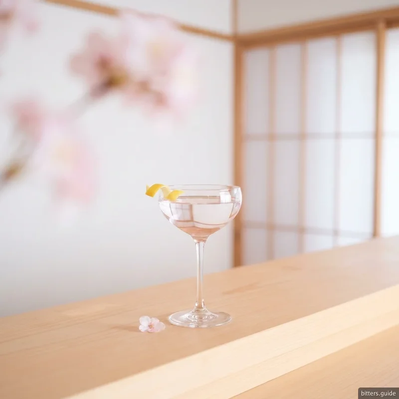 Sakura Martini — A delicate, floral martini brushed with Japanese cherry-blossom bitters
